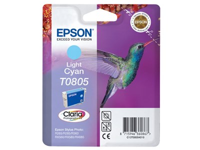 Epson Singlepack Light Cyan T0805 Claria Photographic Ink