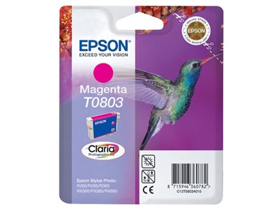 Epson Singlepack Magenta T0803 Claria Photographic Ink