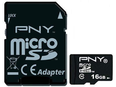 PNY microSDHC 16GB - Class 10