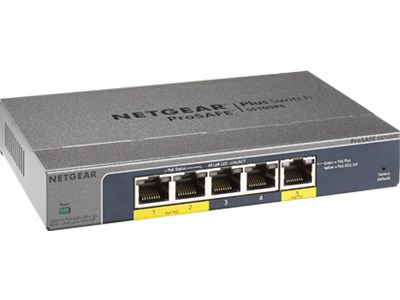 NETGEAR - gigabit prosafe plus POE Switch (GS105PE)