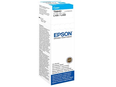 Epson Ink Bottle T6642 - Cyaan - 70ml