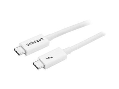 StarTech.com Thunderbolt 3 USB-C kabel 20Gbps Thunderbolt, USB en DisplayPort compatibel 1m wit