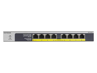 Netgear GS108LP Unmanaged Gigabit Ethernet Switch (PoE)