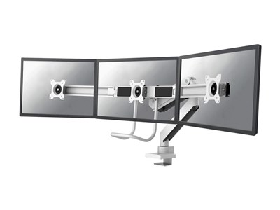 Neomounts flatscreen bureausteun - 3 monitoren - wit