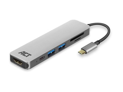 ACT verloopstukje - USB type C naar HDMI - USB A - SD