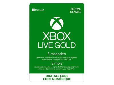 Xbox Live 3 Maanden Gold Membership
