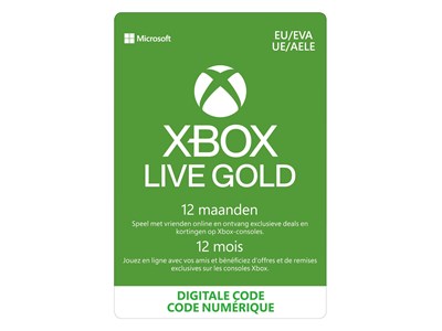 Xbox Live 12 Maanden Gold Membership