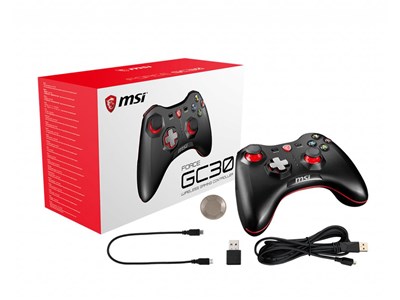 MSI Force GC30 Wireless Pro Gaming - Zwart