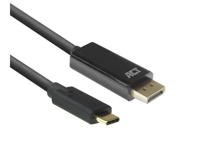 ACT 4K video kabel adapter USB Type-C DisplayPort Zwart -  AC7325