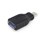 ACT tussenstuk USB-A naar USB-C - Zwart
