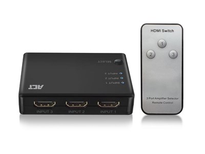 ACT video switch HDMI - Zwart main product image