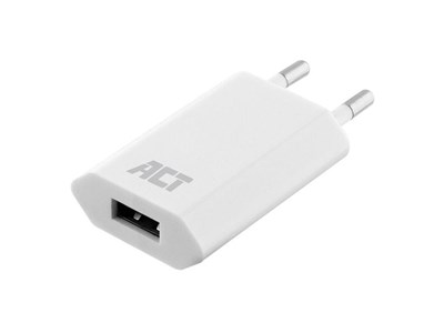 ACT oplader 5W USB-A - Wit