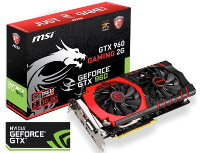 MSI GeForce GTX 960 GAMING - 2 GB