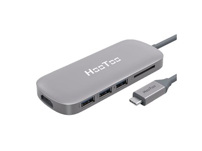 HooToo USB-C Hub - Grijs