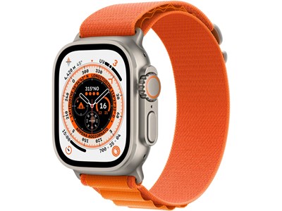 Outlet: Apple Watch Ultra - Cellular - 49 mm - Oranje Alpine-bandje (maat S)